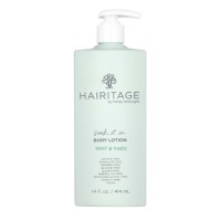 Hairitage Soak It In Mint & Yuzu Scented Body Lotion | Niacinamide, Jojoba Oil, & Avocado Oil for All Skin Types | Peppermint Oil & Eucalyptus Oil, 14 fl oz