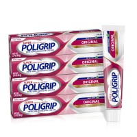 Super Poligrip Original Denture Adhesive Cream – 2.4 Ounces (Pack of 4)