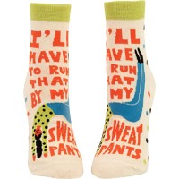 Blue Q Women’s I’ll Have to Run That By My Sweatpants. Funny Ankle Socks (fits shoe size 5-10)