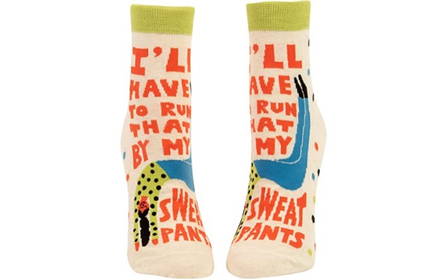  Women’s I’ll Have to Run That By My Sweatpants. Funny Ankle Socks (fits shoe size 5-10)