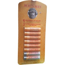 Burts Bees Lip Balm 8-Pack - Beeswax & Ultra Conditioning - 1.2 Ounces Total