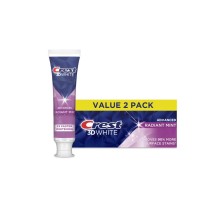 Crest 3D White Advanced Teeth Whitening Toothpaste, Radiant Mint, 3.3 oz, (Pack of 2)