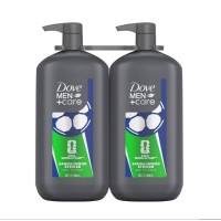 Dove Men+Care Sandalwood Striker Body & Face Wash, 32 fl oz, 2 Pack, Pump Bottles