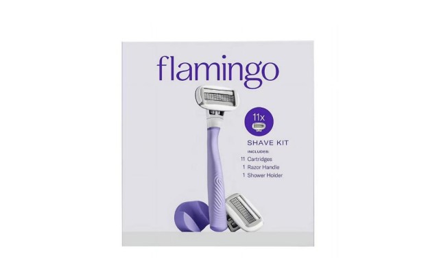  Women's Razor Shaving Kit, 1 Handle, 11 Razor Blade Refills, 1 Shower Holder - Lilac