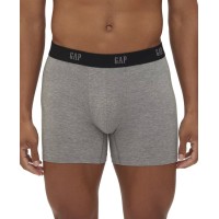 GAP Men’s 3-Pack Contour Pouch 5″ Breathe Boxer Briefs Light Grey/Grey/Black XL 38-41