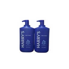 Harry’s Body Wash Stone Charcoal & Lime Scent, 30 fl oz Bottles, 2-Pack