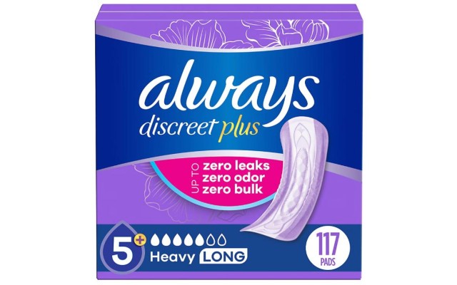  Discreet Plus Incontinence Pads, Heavy Long, 117 ct.