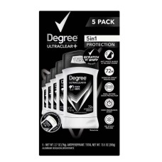 Degree Men UltraClear+ Antiperspirant Deodorant Black and White 2.7 Oz (5 Count)