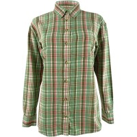 Lauren Ralph Lauren Women’s Plaid Cotton Twill Shirt (L, Green Multi)