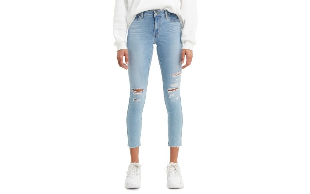 Levi’s Women’s 711 Skinny Ankle Jeans, 24, Blue