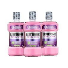 Listerine Total Care Anticavity Mouthwash Fresh Mint Flavor 1 L Bottle, 3 Pack