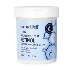 NATUREWELL Clinical Rejuvenate & Tone Retinol Intense Daily Moisture Cream for Face, Body, & Hands, 16 Oz