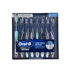 Oral-B Cross Action Pro Advanced Toothbrush, 8 Count (Medium)