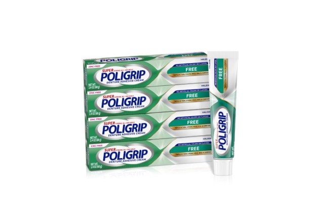 Free Denture Adhesive Cream, Strong All-Day Hold, Food Seal, 2.4 Oz (4 Pack) Free Denture Adhesive Cream, Strong All-Day Hold, Food Seal, 2.4 Oz (4 Pack)