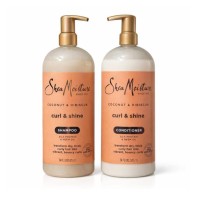 SheaMoisture Coconut & Hibiscus Curl & Shine Shampoo & Conditioner, 34 FL OZ Each, Sulfate-Free Hair Care Set SheaMoisture Coconut & Hibiscus Curl & Shine Shampoo & Conditioner, 34 FL OZ Each, Sulfate-Free Hair Care Set