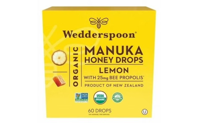  Organic Manuka Honey Lemon Drops, 60 count