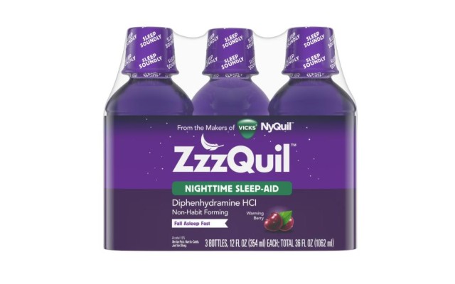  Nighttime Sleep Aid Liquid, Warming Berry Flavor, 36 fl oz