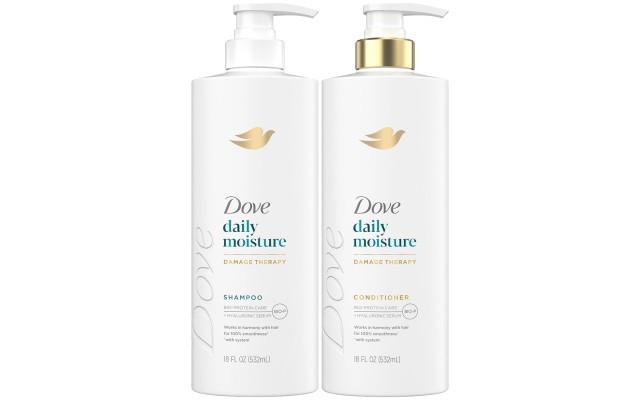 Daily Moisture Shampoo & Conditioner Set – Deep Hydration with Hyaluronic Acid for Smoothing & Revitalizing Dry, Damaged Hair, 18 Oz Ea