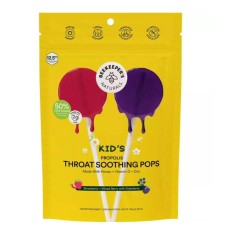 BeeKeeper's Naturals Kid's Propolis Throat Soothing Pops, 30 Count