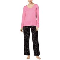 Charter Club Women’s Pajama Sets, X-Large, Pink/Multi Dot