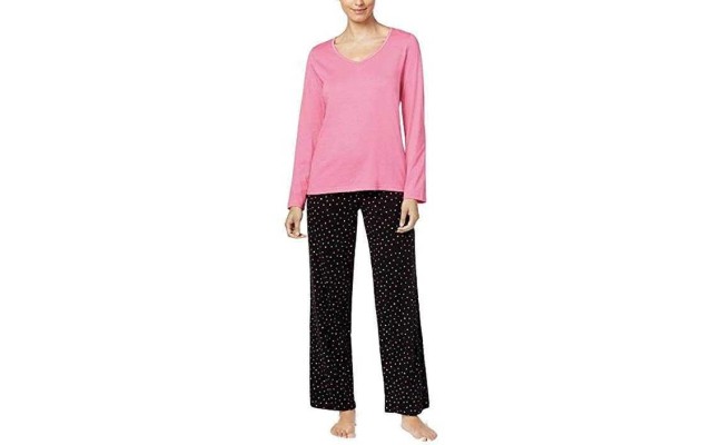 Women’s Pajama Sets, X-Large, Pink/Multi Dot Women’s Pajama Sets, X-Large, Pink/Multi Dot